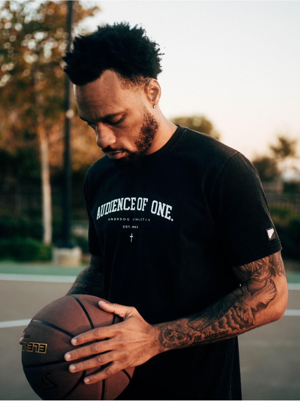 UNDRDOG Athletix AO1 Audience of One Washed Black Tee Small
